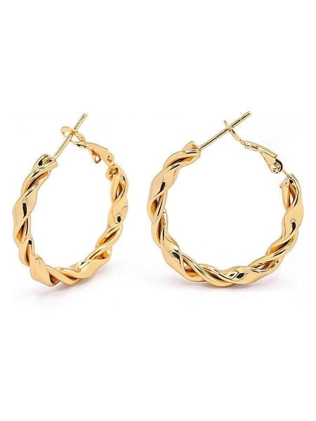 MOODE Kolczyki-kreole "Esmeralda" rozmiar: onesize. Żółte kolczyki MOODE, ze stali. Za 43,99 zł.