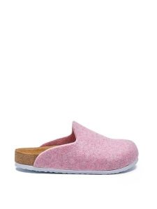 Comfortfusse Wełniane kapcie w kolorze jasnoróżowym rozmiar: 40. Różowe kapcie Comfortfüße, bez wzorów, z materiału. Za 254,95 zł.