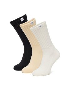 Roxy Skarpety długie CEO_AS_ROXY_16_W_AW25 (3 PACK) mix Biały. Białe skarpetki Roxy, bez wzorów, z bawełny. Za 44,99 zł.