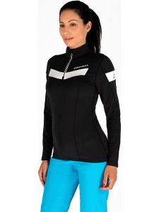 Fischer Bluza polarowa "Gittan" w kolorze czarnym rozmiar: 46. Czarne bluzy FISCHER, bez wzorów, z materiału, bez kaptura. Za 87,61 zł.