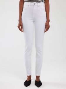 Jeansy damskie push up z wysokim stanem białe Melinda High Waist 101. Białe jeansy Big Star, z jeansu. W wyprzedaży za 259,99 zł.