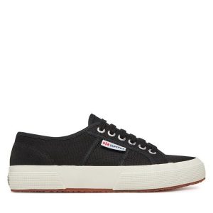 Superga. Czarne trampki Superga, bez wzorów, bez zapięcia. Za 199,99 zł.