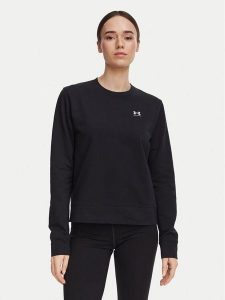 Under Armour Bluza UA Sport Terry 6011016 Czarny Regular Fit. Czarne bluzy Under Armour, s, bez wzorów, z bawełny, bez kaptura. Za 229,99 zł.
