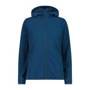 Bluza damska turystyczna CMP 35G5406. Niebieskie bluzy CMP, xs, bez wzorów, bez kaptura. Za 297,50 zł.