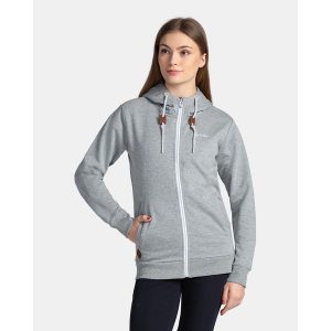 Damska bawełniana bluza Kilpi BERY-W. Szare bluzy Kilpi, l, bez wzorów, z bawełny, bez kaptura. Za 174,18 zł.