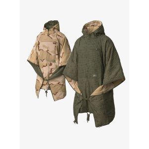 Peleryna turystyczna Helikon-Tex Reversible Swagman Roll - desert night camo. Zielone kurtki HELIKON-TEX, bez wzorów, bez kaptura. Za 587,99 zł.