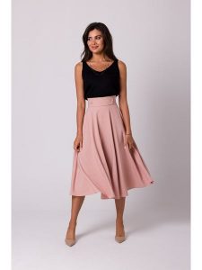 Be Wear Spódnica w kolorze jasnoróżowym rozmiar: XXL. Różowe spódnice Be Wear, xxl, bez wzorów, midi. Za 169,45 zł.