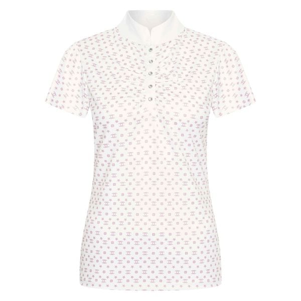 Damska koszulka do jazdy konnej Imperial Riding Roxy AOP. Białe bluzki IMPERIAL RIDING, bez wzorów, sportowe, bez kołnierzyka, bez ramiączek. Za 191,00 zł.