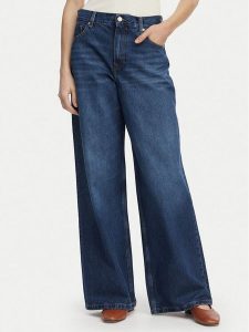 Tommy Hilfiger Jeansy WW0WW48567 Niebieski Loose Fit. Niebieskie jeansy TOMMY HILFIGER, bez wzorów, z bawełny. Za 529,99 zł.