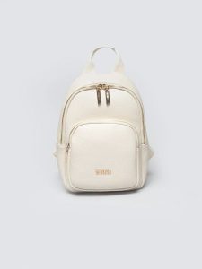 Plecak damski ze skóry ekologicznej kremowy Sanrini 103. Białe plecaki Big Star. Za 199,99 zł.