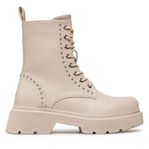 Trzewiki DeeZee. Brązowe botki DeeZee, bez wzorów, bez obcasa, na płaskiej podeszwie, bez zapięcia. Za 179,99 zł.