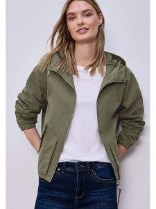 Street One Kurtka przejściowa w kolorze khaki rozmiar: 42. Brązowe kurtki Street One, bez wzorów, bez kaptura. Za 267,29 zł.