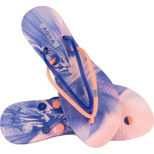 Japonki basenowe damskie aqua-sport multi. Brązowe klapki AQUA-SPORT, bez wzorów, bez obcasa. Za 33,99 zł.