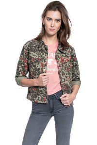KURTKA JEANSOWA DAMSKA LEE MILITARY OVERSHIRT REGULAR L51BSBQY 112111517. Kurtki Lee, l, bez wzorów, z jeansu, bez kaptura. Za 199,99 zł.