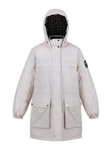 Regatta Parka "Cailar" w kolorze kremowym rozmiar: 36. Brązowe kurtki Regatta, s, bez wzorów, bez kaptura. Za 223,99 zł.