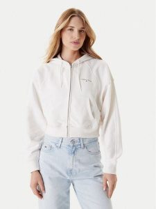 Tommy Jeans Bluza Linear DW0DW21163 Écru Boxy Fit. Bluzy Tommy Jeans, xl, bez wzorów, z bawełny, bez kaptura. Za 329,99 zł.