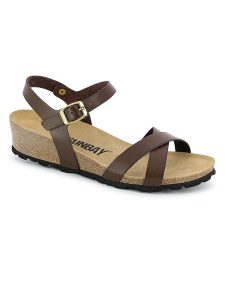 Sunbay Sandały "Lecheria" w kolorze brązowym na koturnie rozmiar: 38. Brązowe sandały Sunbay, bez wzorów, z materiału, z otwartym noskiem, bez obcasa, na koturnie, bez zapięcia. Za 220,27 zł.