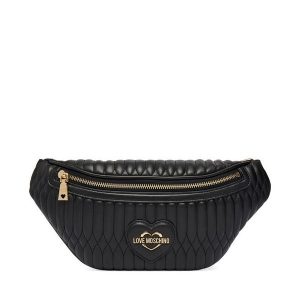 Nerka LOVE MOSCHINO. Czarne nerki i saszetki LOVE MOSCHINO, bez wzorów. Za 699,99 zł.