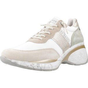 Buty CETTI C1149SRA Biały. Białe buty trekkingowe QUERCETTI, ze skóry, bez zapięcia. Za 249,99 zł.