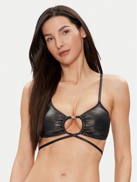 Calvin Klein Swimwear Góra od bikini KW0KW02250 Czarny. Czarne bikini Calvin Klein Swimwear, bez wzorów, z syntetyku. Za 289,99 zł.