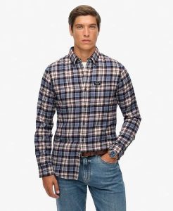 Superdry Koszula Lumberjack z długim rękawem z organicznej bawełny – Relaxed,. Niebieskie koszule Superdry, s, z aplikacjami, z bawełny, bez kołnierzyka, bez ramiączek. Za 387,25 zł.