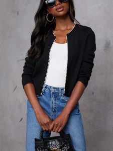 Milan Kiss Kardigan w kolorze czarnym rozmiar: S. Czarne kardigany Milan Kiss. Za 174,02 zł.