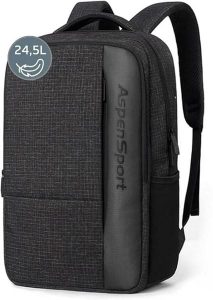 Plecak Aspensport Plecak 24,5 L Czarny w kratkę Czarny. Czarne plecaki Erima. Za 106,19 zł.