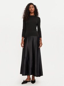 Imperial Sukienka codzienna AFBFIMU Czarny Regular Fit. Czarne kombinezony Imperial, xs, bez wzorów, z wiskozy, bez kołnierzyka, bez ramiączek. Za 239,99 zł.