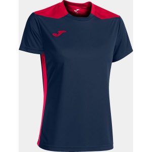Koszulka do piłki nożnej damska Joma Championship VI. Białe bluzki JOMA, xl, bez wzorów, sportowe, bez kołnierzyka, bez ramiączek. Za 84,50 zł.