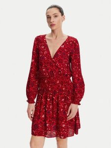 Pepe Jeans Sukienka codzienna Cecile PL953669 Czerwony Regular Fit. Czerwone kombinezony Pepe Jeans, m, bez wzorów, z jeansu, bez kołnierzyka, bez ramiączek. Za 229,99 zł.