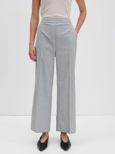 Someday Spodnie w kolorze jasnoszarym rozmiar: 34. Szare spodnie z wysokim stanem someday., bez wzorów, z materiału, z podwyższonym stanem. Za 130,99 zł.