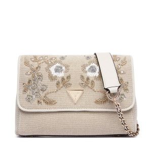 Torebka Guess. Brązowe torebki klasyczne Guess, z aplikacjami, bez dodatków. Za 584,99 zł.