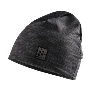 Czapka Craft microfleece ponytail. Szare czapki Craft, bez wzorów, z dżerseju, sportowe. Za 129,50 zł.