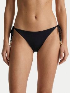 Guess Dół od bikini E6GO01 KF412 Czarny. Czarne bikini Guess, z aplikacjami, z syntetyku. Za 219,99 zł.