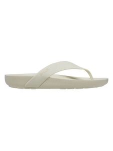Crocs Japonki "Splash" w kolorze kremowym rozmiar: 38/39. Brązowe klapki Crocs, bez wzorów, z tworzywa sztucznego, z otwartym noskiem, bez obcasa. Za 115,24 zł.