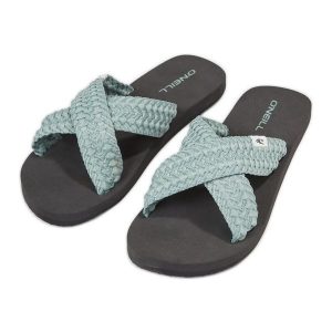 ONeill Klapki O'Neill Ditsy Bloom Slides 92800613220 zielone. Zielone klapki bez wzorów, z bawełny, bez obcasa. Za 288,12 zł.
