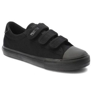 Czarne Trampki Big Star Modne Buty Damskie. Czarne trampki Big Star, bez wzorów, bez zapięcia. Za 129,00 zł.
