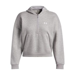 Bluza damska z kapturem Under Armour Rival Piped. Szare bluzy Under Armour, bez wzorów, z kapturem. Za 312,50 zł.