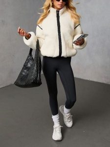 LA Angels Kurtka przejściowa w kolorze kremowym rozmiar: L. Brązowe kurtki LA Angels, l, bez wzorów, bez kaptura. Za 252,99 zł.