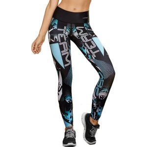 Legginsy w kolorze czarnym ze wzorem. Legginsy marki Haby, Mr Gugu Ms Go. W wyprzedaży za 114,95 zł.