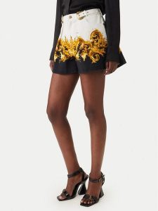 Versace Jeans Couture Szorty materiałowe 80HAD55P ES163 Biały Straight Fit. Białe szorty Versace Jeans Couture, bez wzorów, z bawełny. Za 1 849,00 zł.