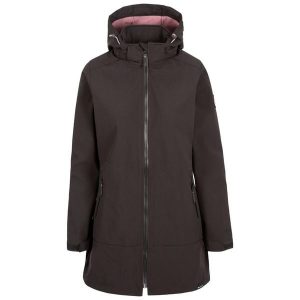 Kurtka Damska Samantha Soft Shell. Czarne kurtki Trespass, xl, bez wzorów, z softshellu, bez kaptura. Za 456,99 zł.