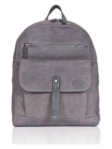 SPARWELL Skórzany plecak "Aaron" w kolorze szarym - 31 x 40,5 x 11 cm rozmiar: onesize. Szare plecaki SPARWELL. Za 274,10 zł.