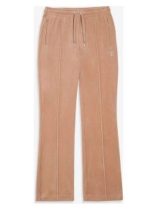 Juicy Couture Spodnie dresowe w kolorze beżowym rozmiar: XL. Brązowe spodnie dresowe Juicy Couture, xl, bez wzorów, z dresówki. Za 140,20 zł.