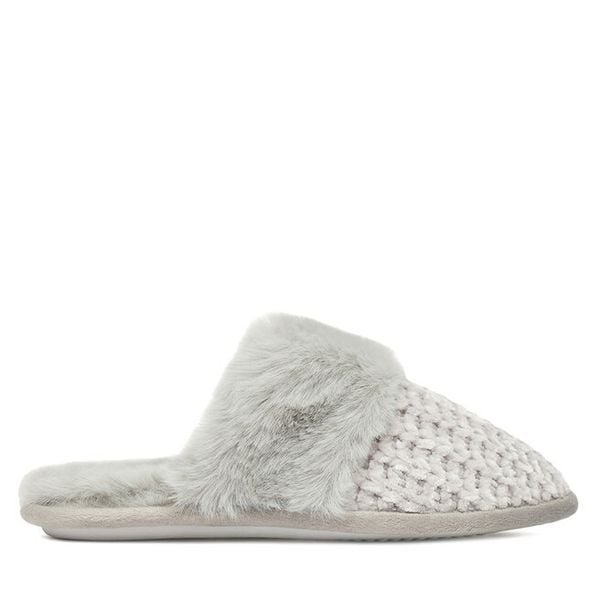 Kapcie DeeZee. Szare kapcie DeeZee, bez wzorów. Za 69,99 zł.