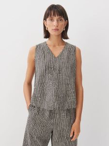 Someday Bluzka w kolorze biało-oliwkowym rozmiar: 38. Białe bluzki someday., bez wzorów, bez kołnierzyka, bez ramiączek. Za 113,90 zł.