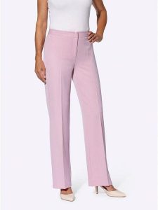 WITT WEIDEN Spodnie w kolorze jasnoróżowym rozmiar: 19. Różowe spodnie z wysokim stanem WITT WEIDEN, bez wzorów, z materiału, z podwyższonym stanem. Za 82,99 zł.