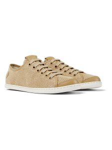 Camper Skórzane sneakersy w kolorze beżowym rozmiar: 35. Brązowe trampki Camper, bez wzorów, bez zapięcia. Za 175,67 zł.