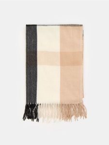 Szalik w kratę - wielobarwny. Szaliki Sinsay, bez wzorów. Za 25,99 zł.