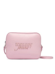 Tommy Jeans Torebka Tjw Must Camera Bag AW0AW18451 Różowy. Czerwone listonoszki Tommy Jeans, bez wzorów, z jeansu, bez dodatków. Za 289,99 zł.